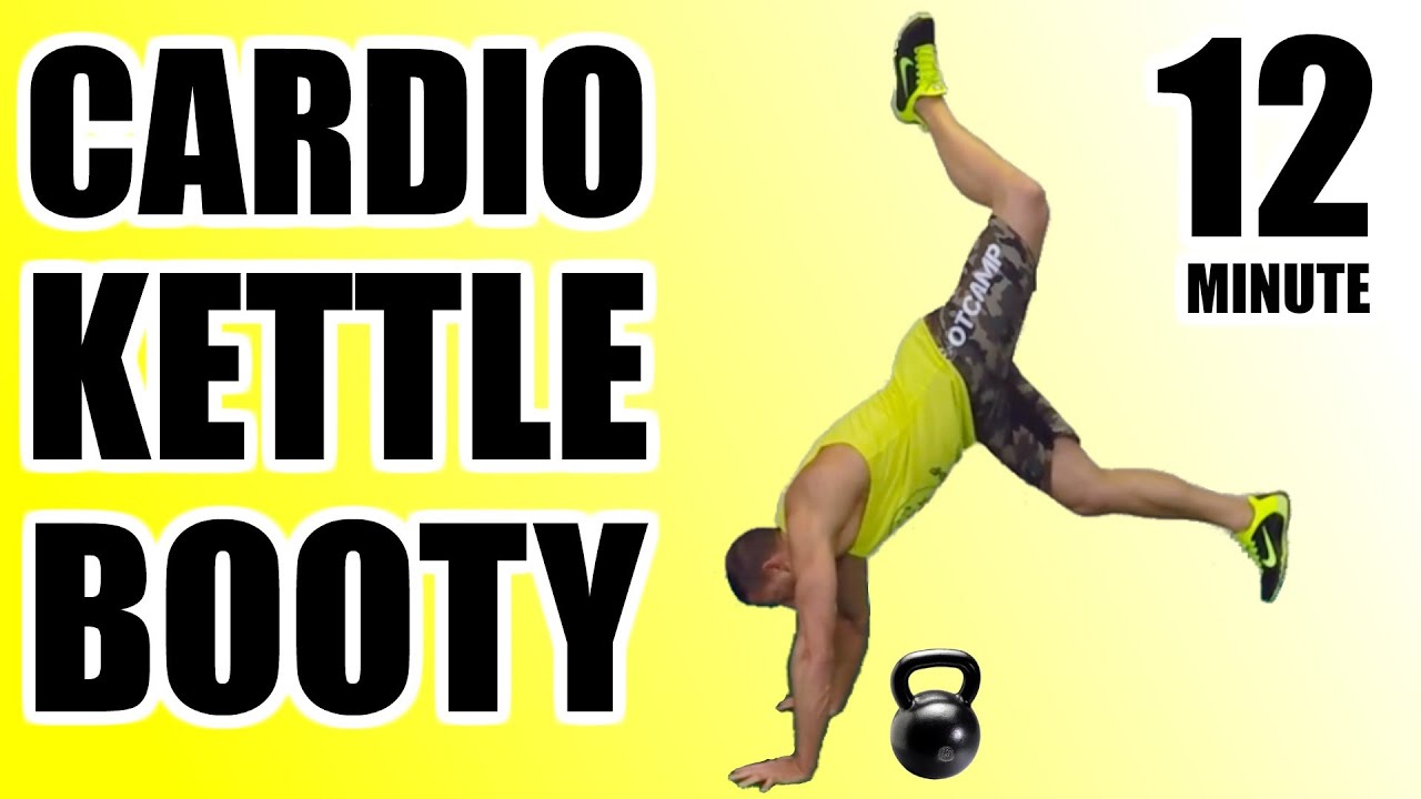 12 Minute Kettlebell HIIT Cardio and Butt Lift Workout with Glutes and Thighs Exercises