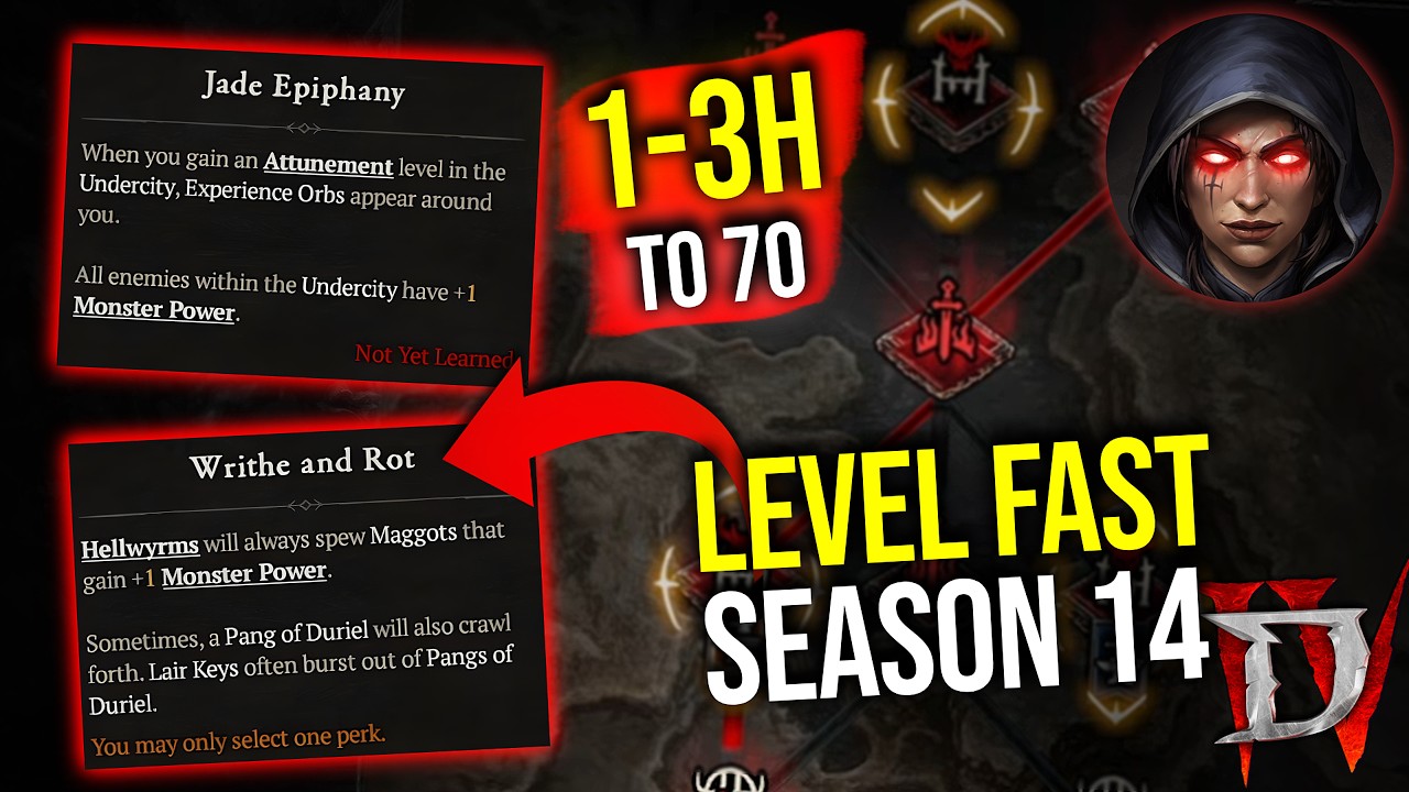 Гайд по быстрой прокачке в 14-м сезоне Diablo 4