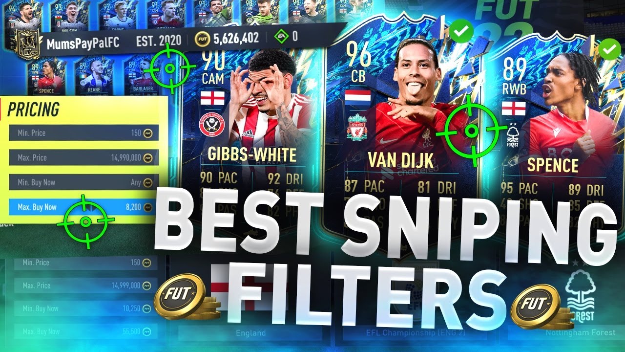 These Sniping Filters are INSANE! 🥶 (FIFA 22 BEST SNIPING FILTERS TO MAKE COINS)
