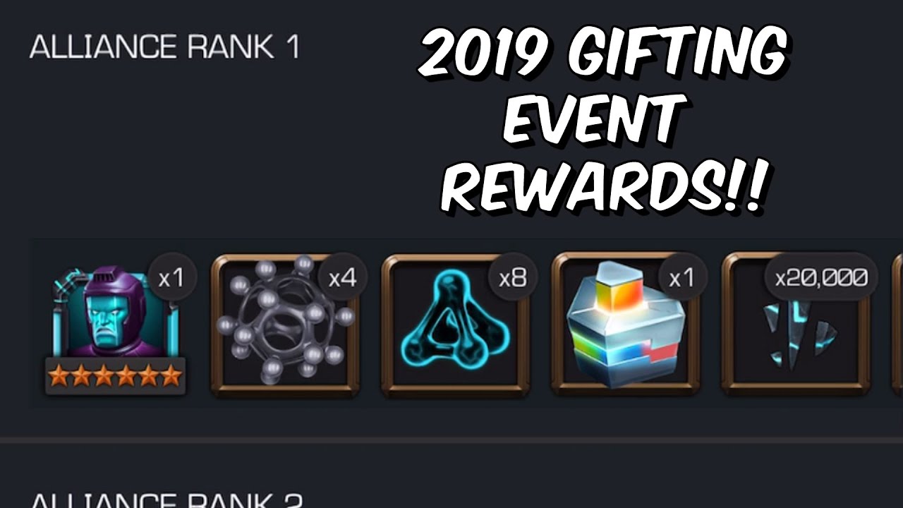 The 2019 Gifting Event Top Rewards ARE INSANE!!! - 50% of a Tier 5 Cat - Marvel Contest of Champions