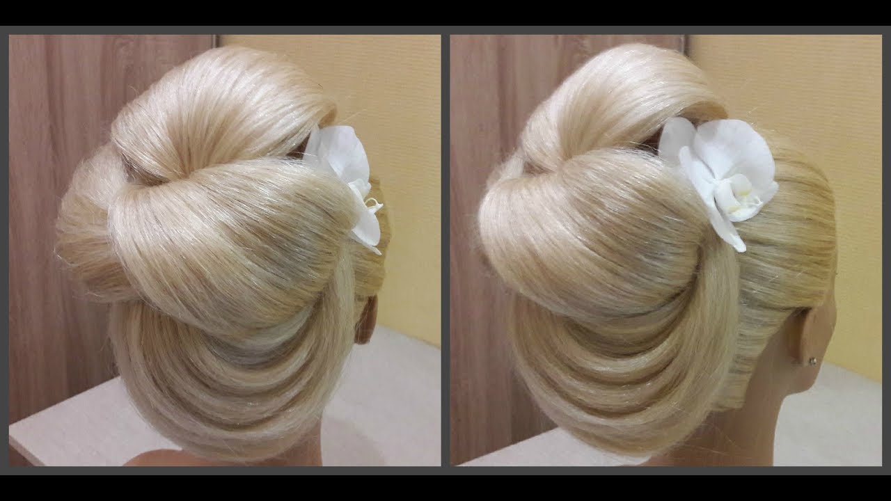 Быстрая легкая вечерняя и праздничная прическа🎄Fast, easy hairstyle for evening or holiday
