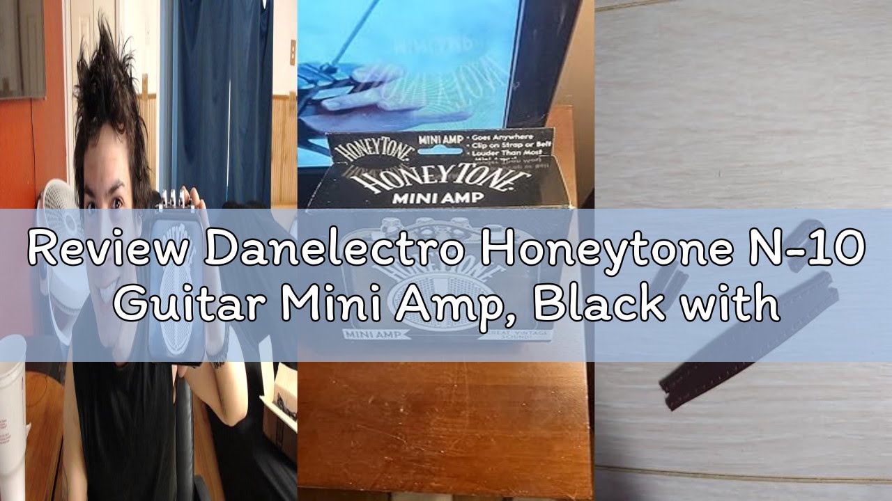Review Danelectro Honeytone N-10 Guitar Mini Amp, Black with belt clip