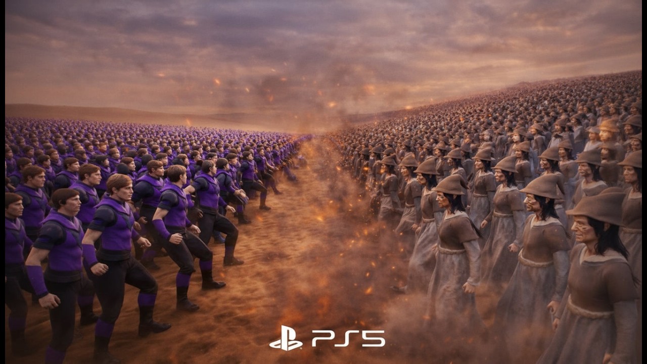 PS5 Massive Battle: 1,000 Heroes vs 1,000,000 Evil Army | Ultimate War Simulation