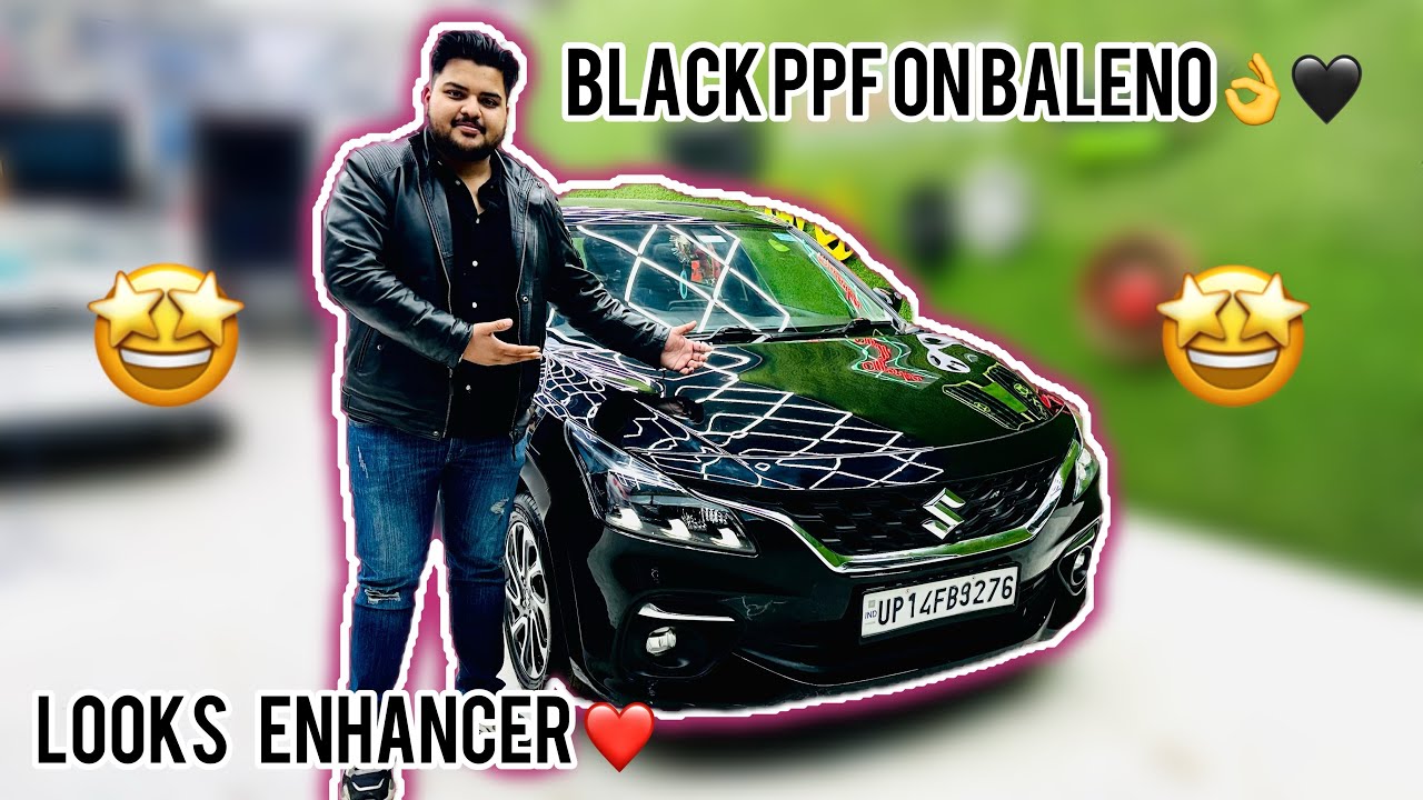 High Gloss Black PPF on Baleno 2024! Looks hi badal gai🖤Market se kam price! #baleno2024 #blackppf