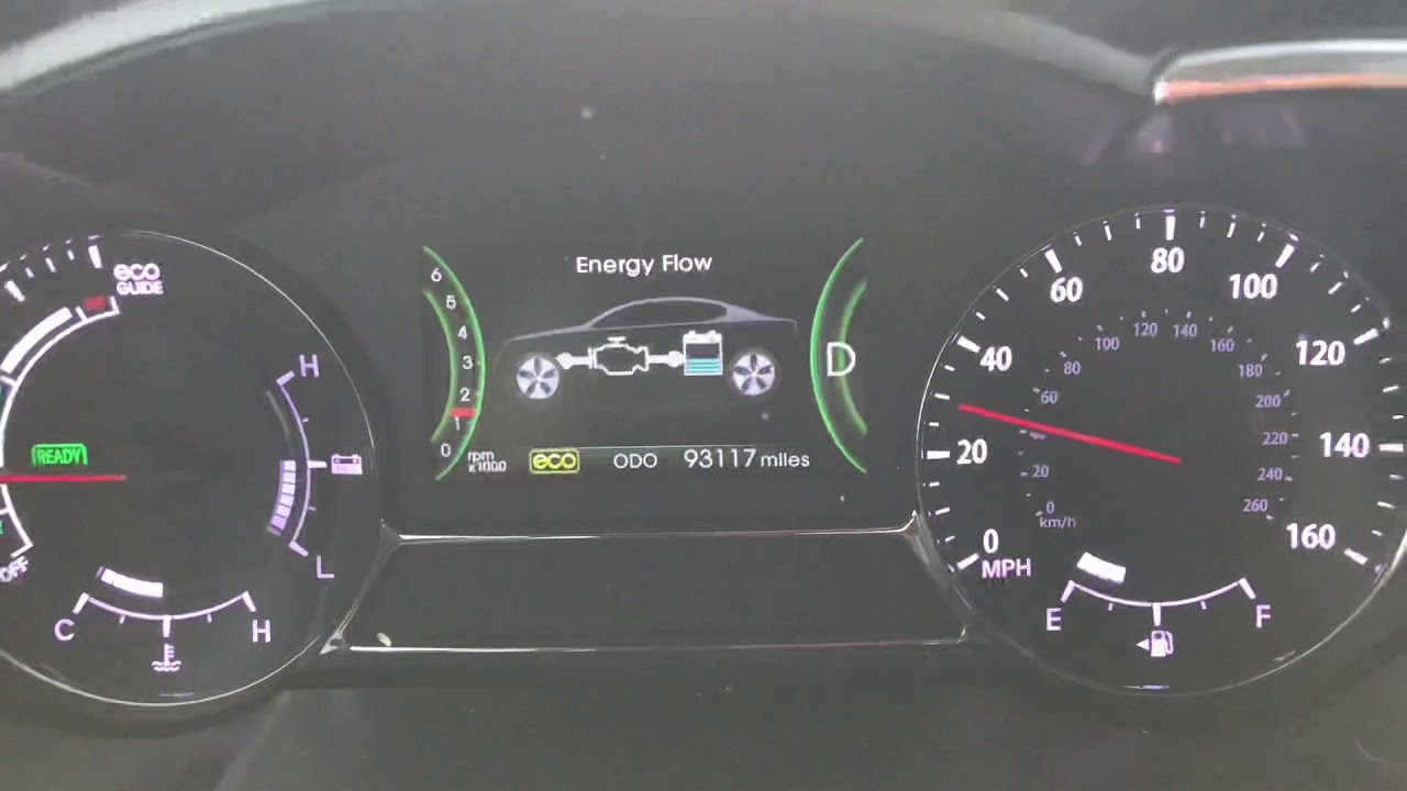 2013 Kia Optima hybrid EV mode