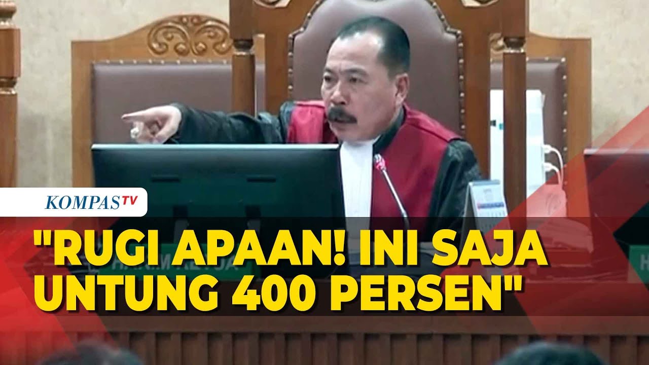 Hakim Sidang Johnny Plate Geram Saat Saksi Ngaku Rugi Padahal Untung 400 Persen
