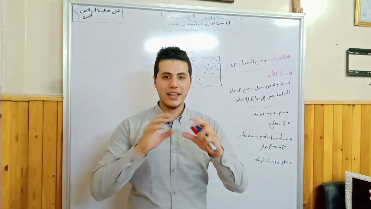 شرح الخرائط الكنتورية وحل أول مسألتين