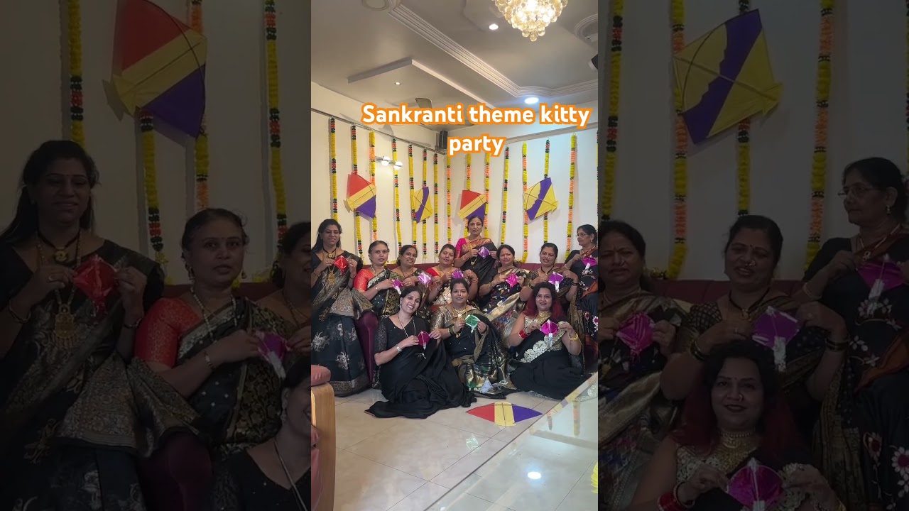 Sankranti theme kitty party at my home 