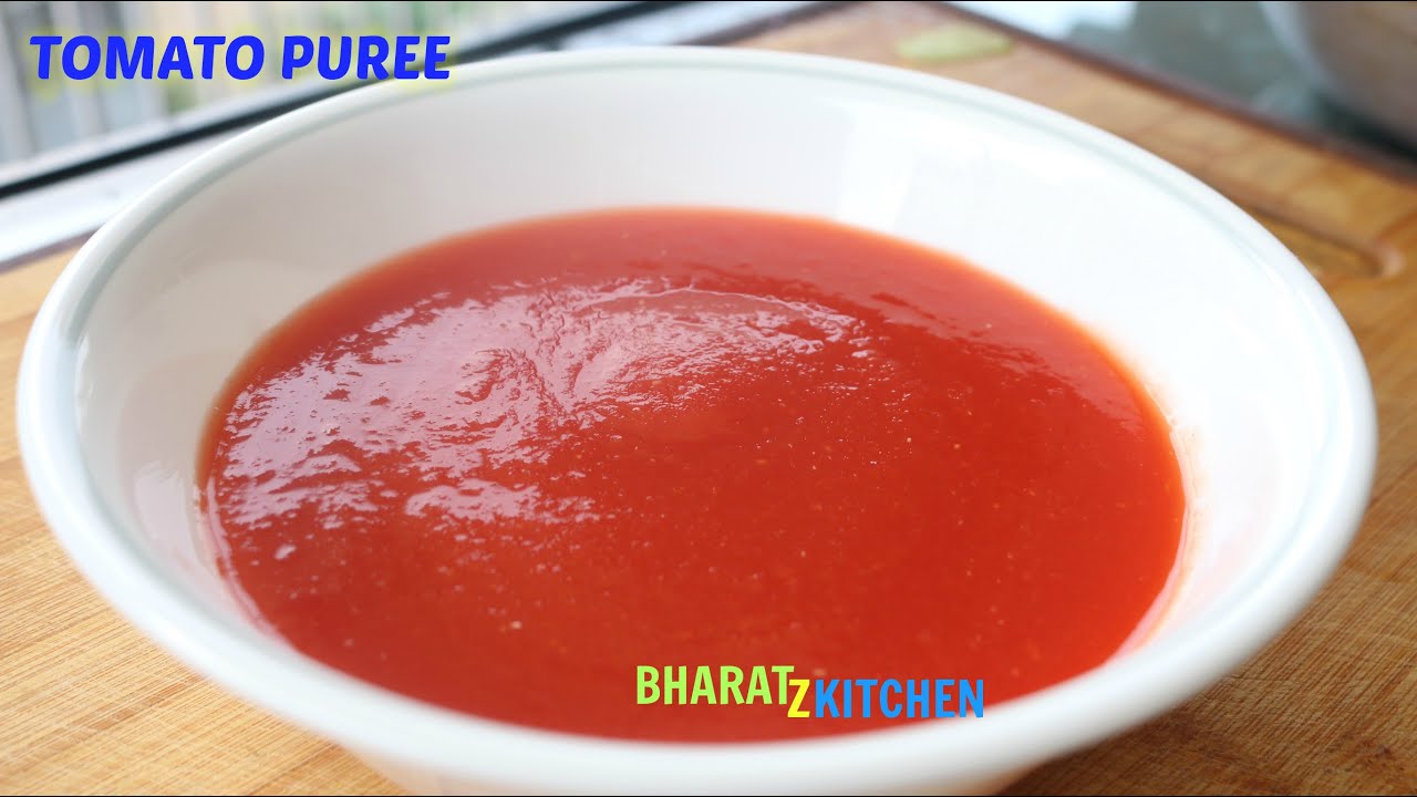 How To Make Tomato Puree | Perfect Tomato Puree - Recipe By bharatzkitchen