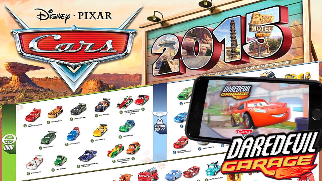 Cars Daredevil Garage - All 160 2015 Diecast Cars in Video-Game