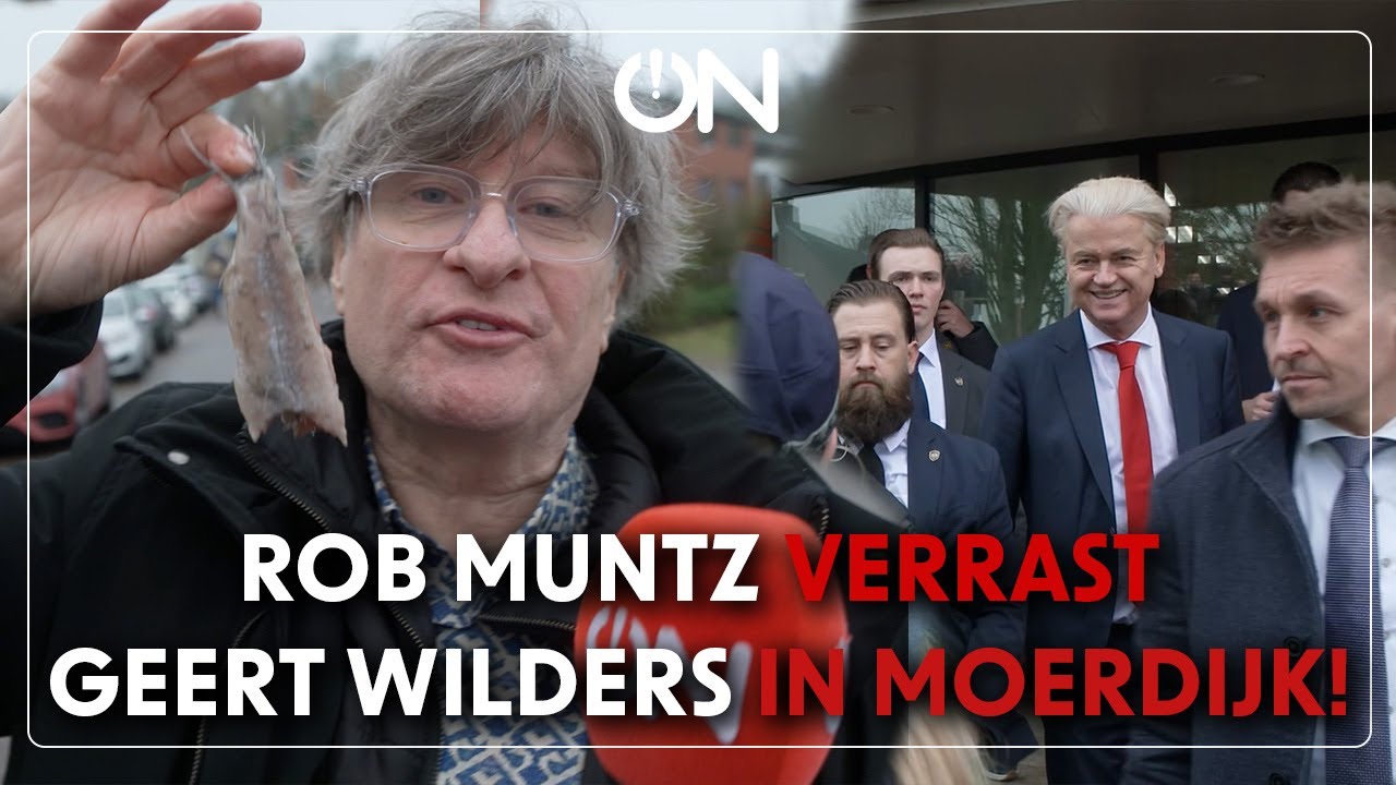 Rob Muntz verrast Geert Wilders in Moerdijk