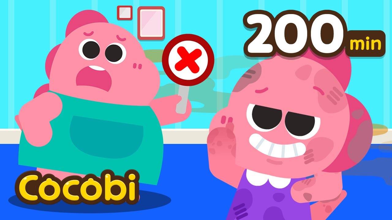¡No Quiero Bañarme! y Más | Canciones de Hábitos Saludables Para Niños | Compilacion | Cocobi
