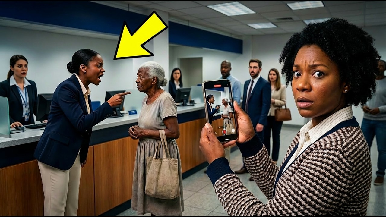 Gerente de banco zomba de idosa negra por causa de aplicativo   neto dela comprou o banco!