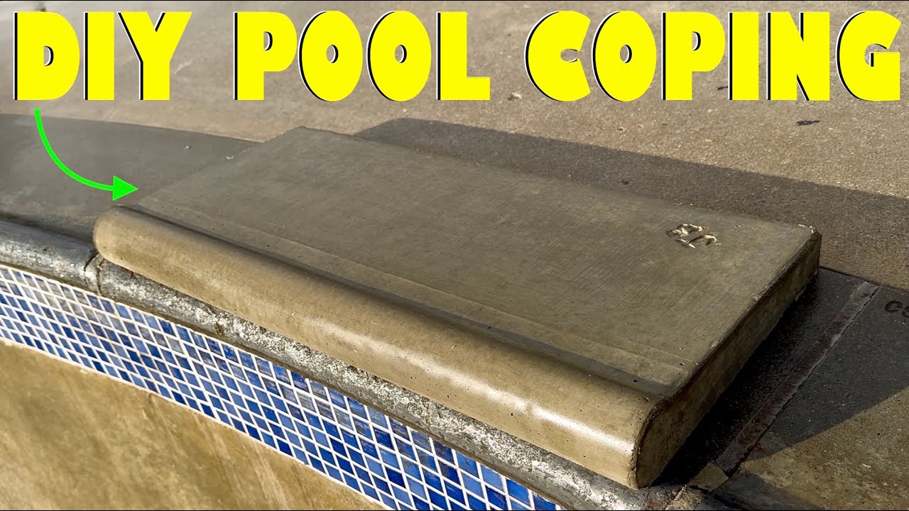 DIY Concrete Pool Coping For Skateboarding 