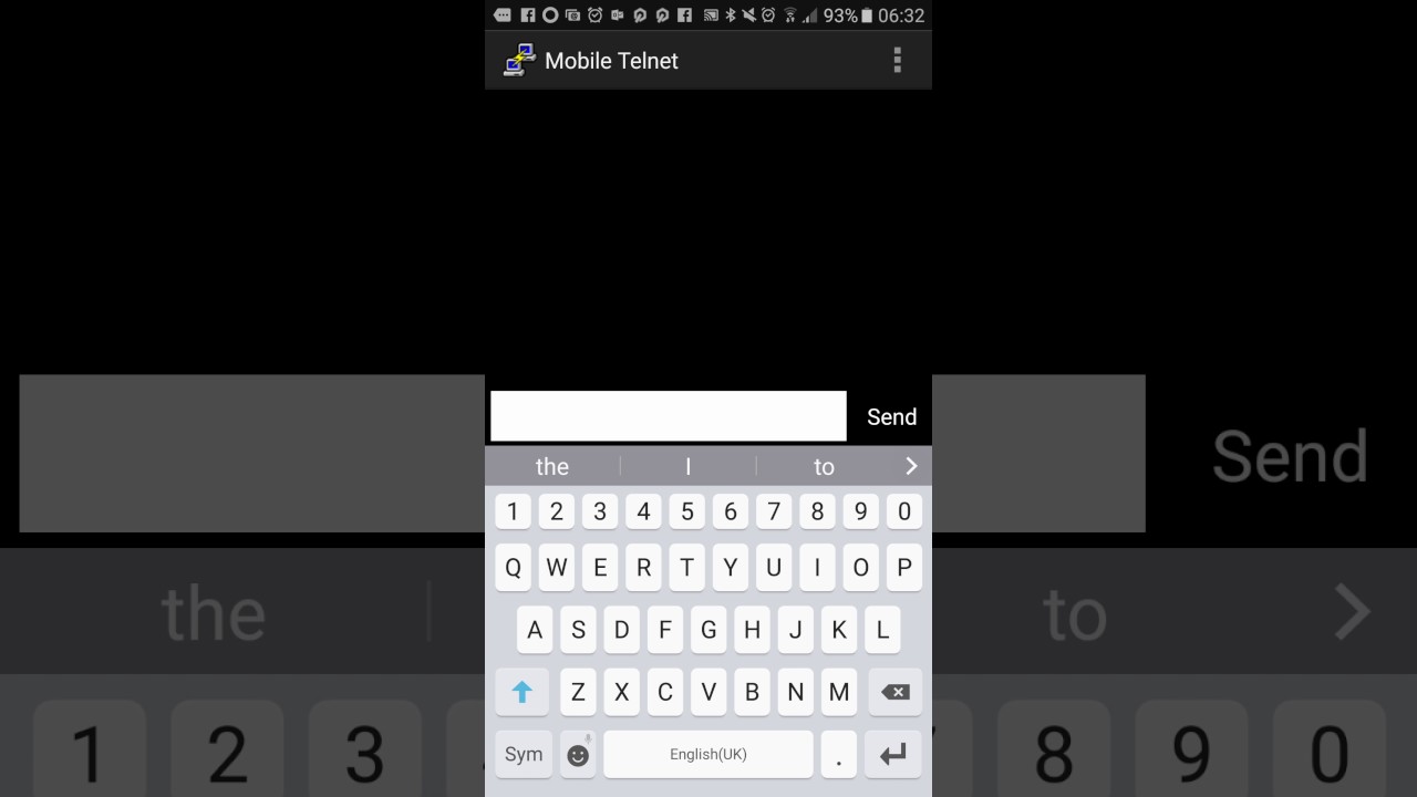 Mobile telnet