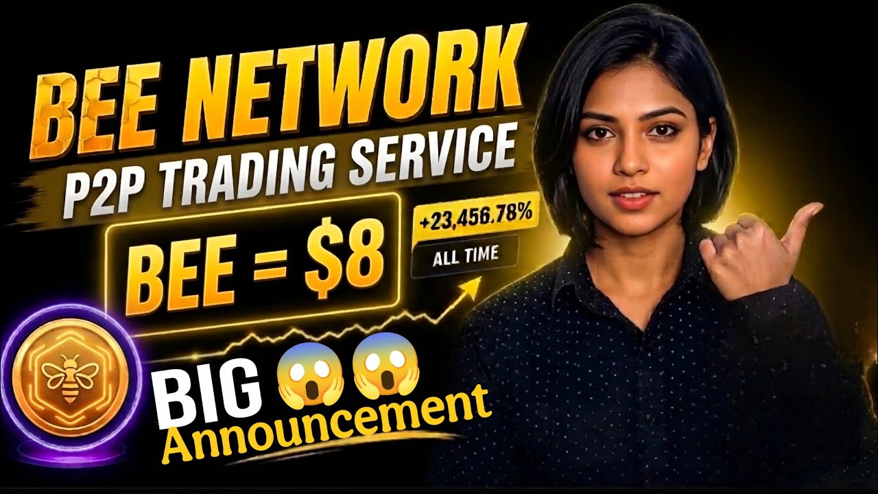 Громкий анонс 🐝 ll P2P-торговля в Bee Network 😱 1 Bee = $8 🤑🎉 #beenetwork #крипта