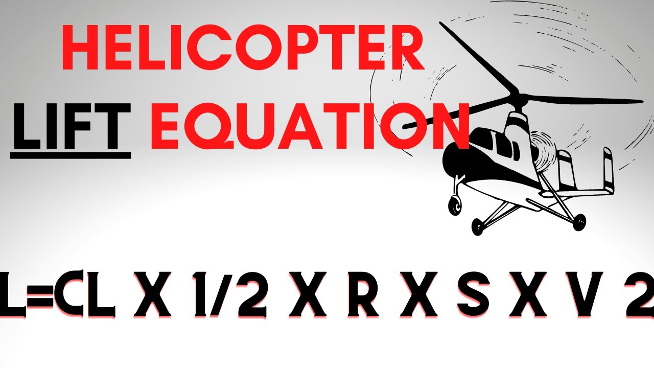 Helicopter Lift Equation | AERODYNAMICS | How To Helicopter!