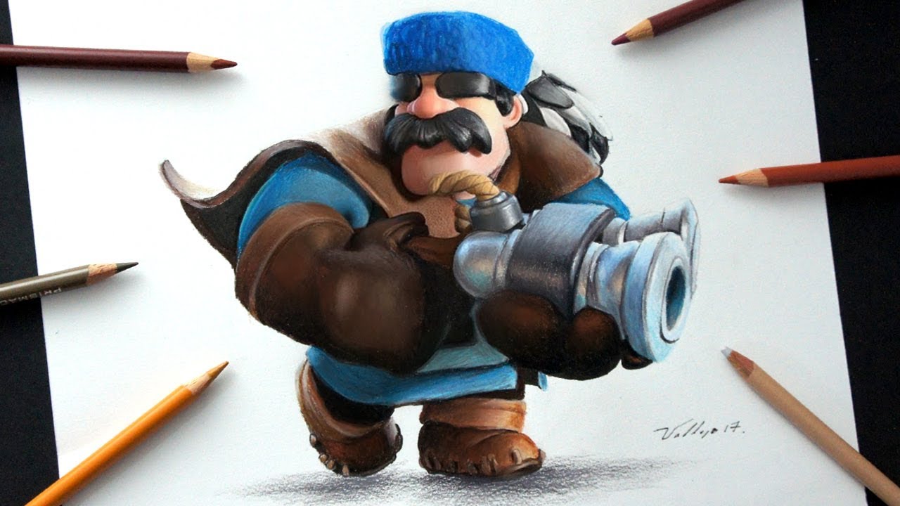 Como dibujo al Cazador de Clash Royale | How to draw Hunter