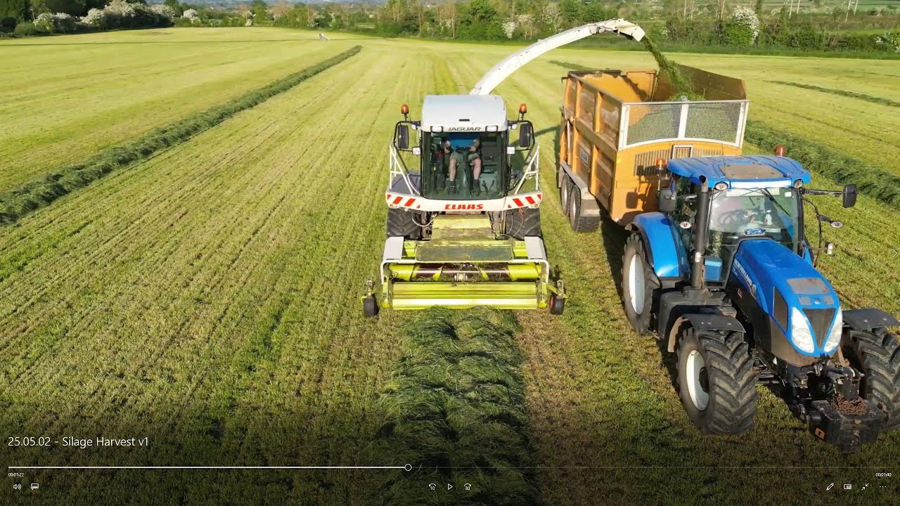 Silage Harvest at Bowerhill, Melksham 2025 Shot on DJI Mavic Mini Pro 3