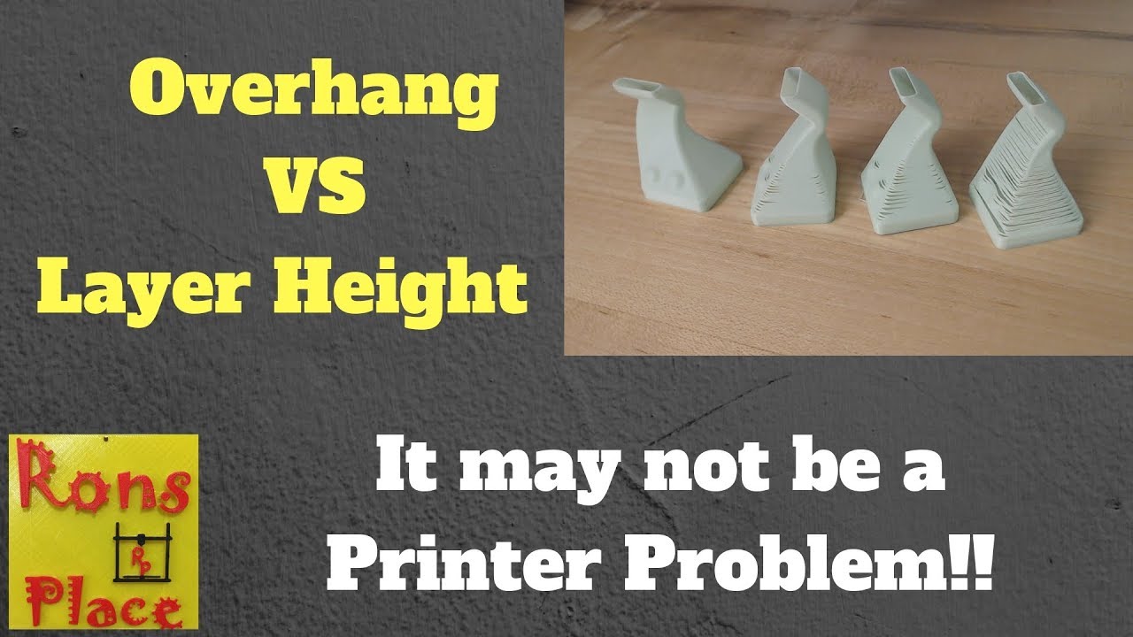 Overhang Versus Layer Heights in Vase mode - 3D Printing Basics