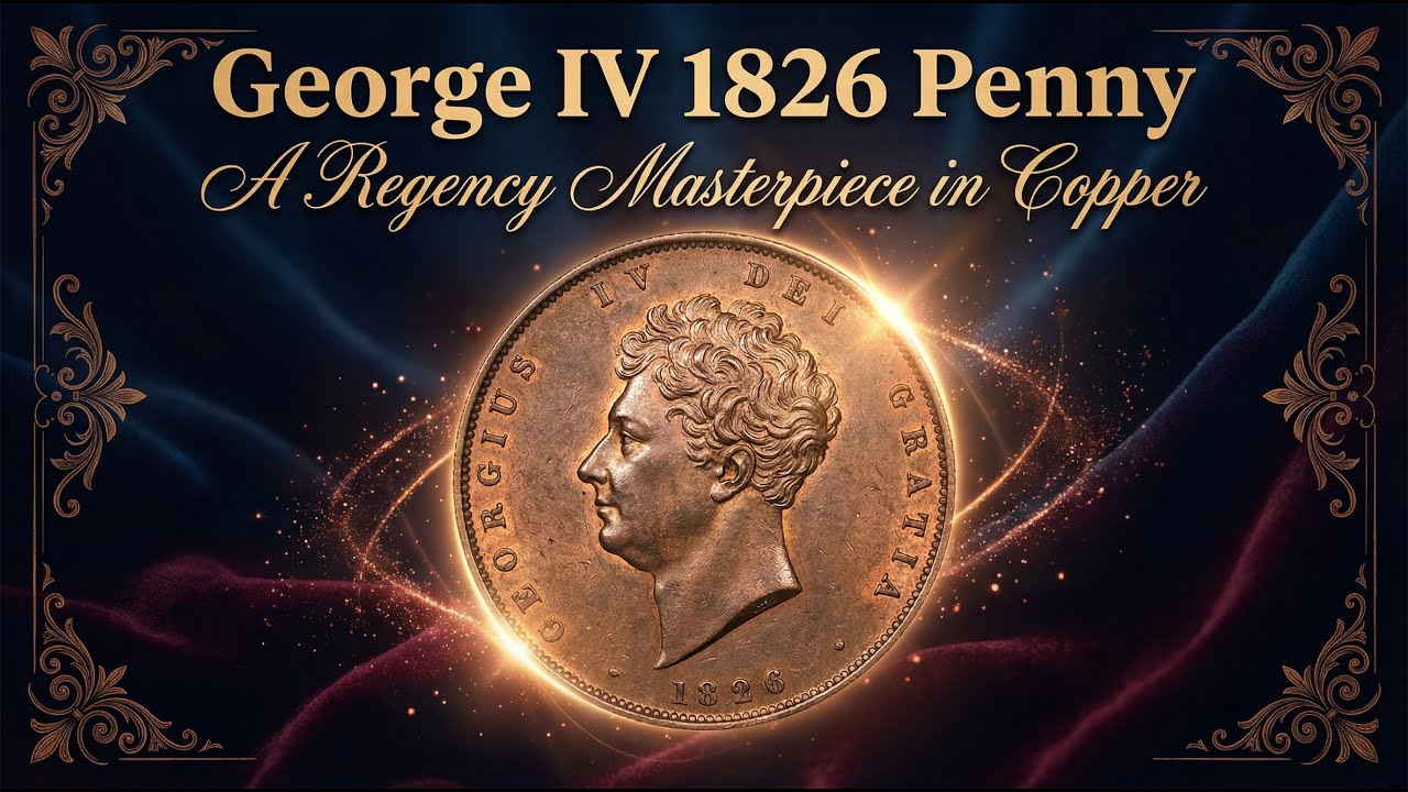 Пенни Георга IV 1826 года. Шедевр эпохи Регентства из меди.