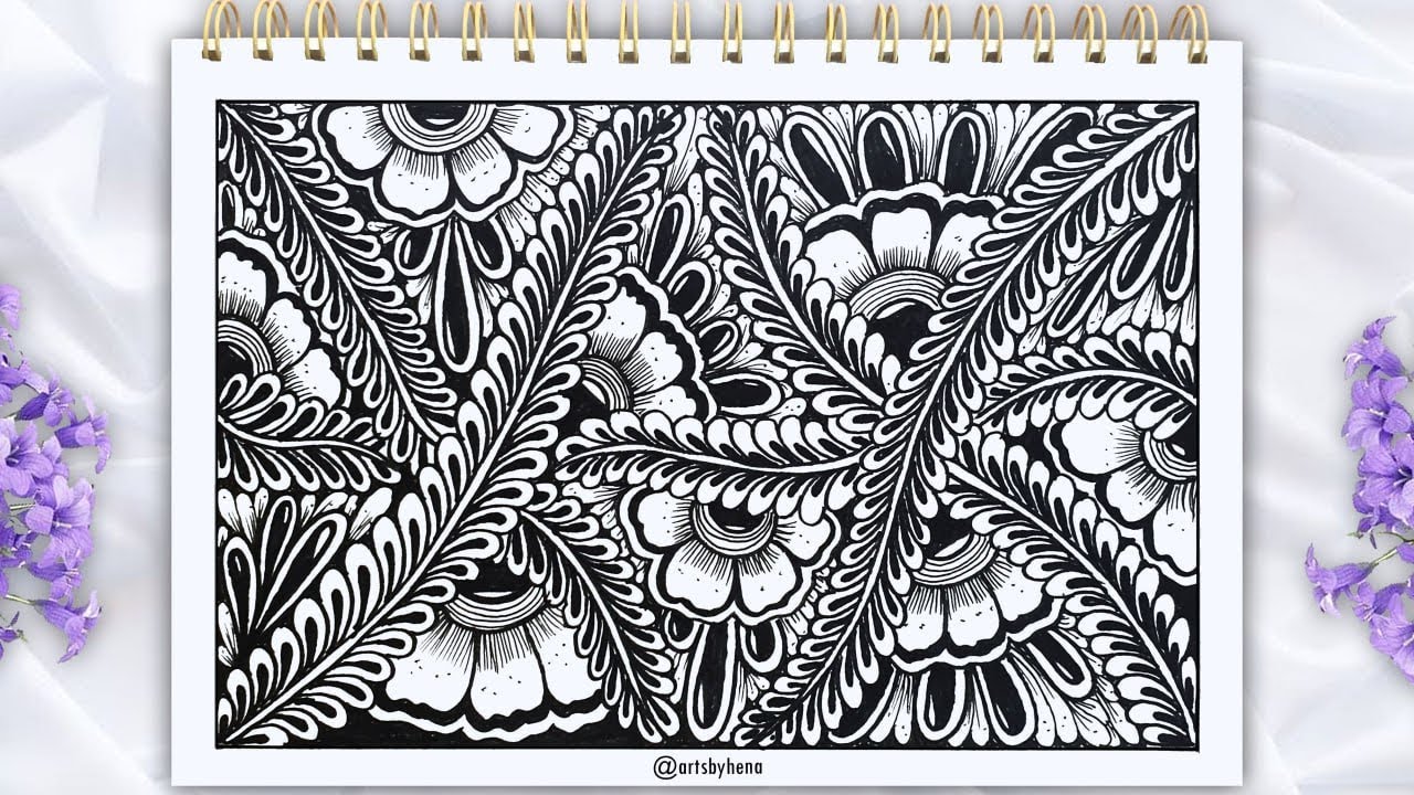 ✨Beautiful Creative Zentangle Art🌿🌼Zentangle Art 🌿🌼Doodle Art