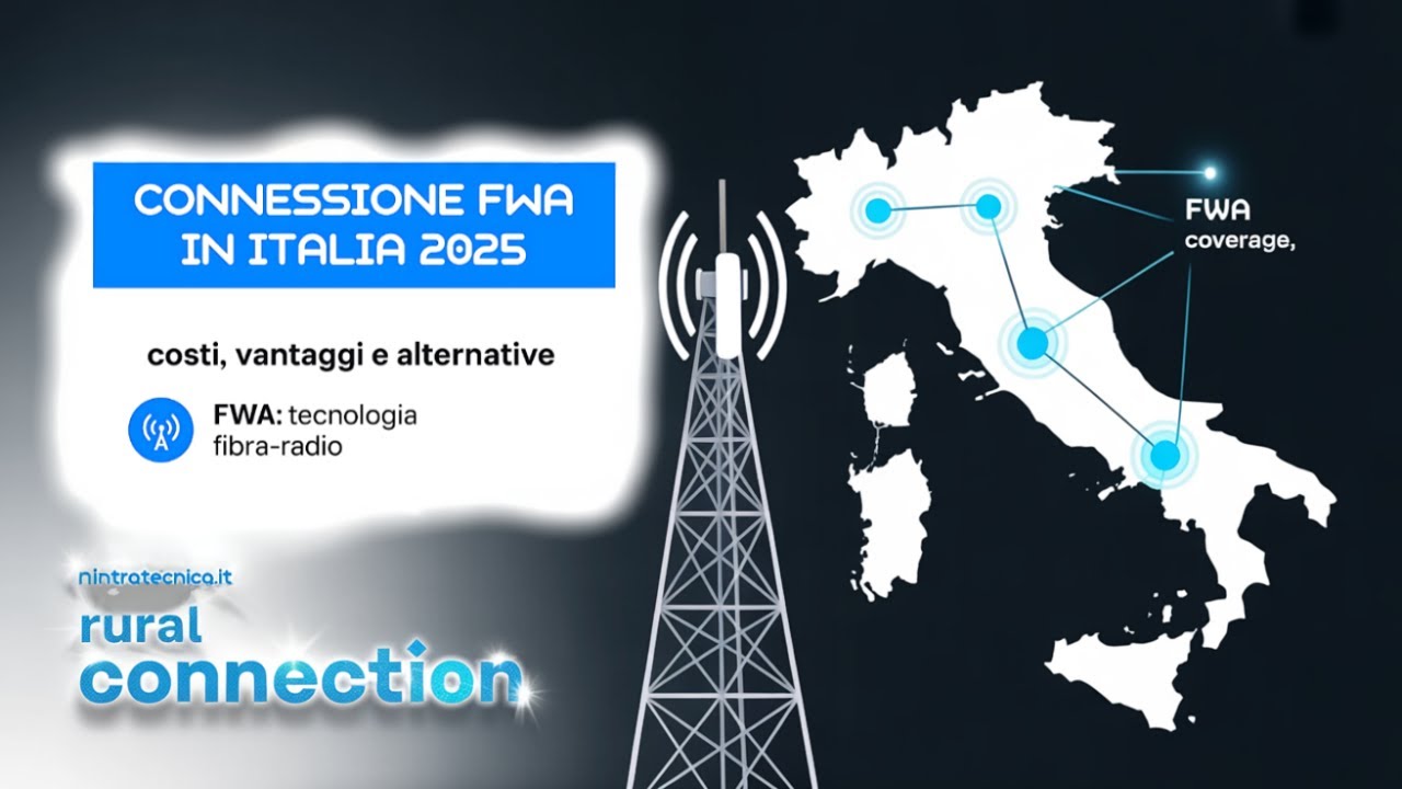 FWA in Italia 2025: costi, copertura e vantaggi rispetto alla fibra ottica