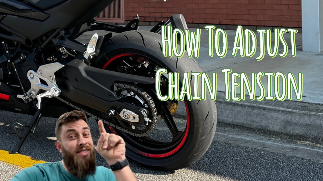 How To Adjust Chain Tension For Beginner Riders! | 2023 CFMOTO 450SS