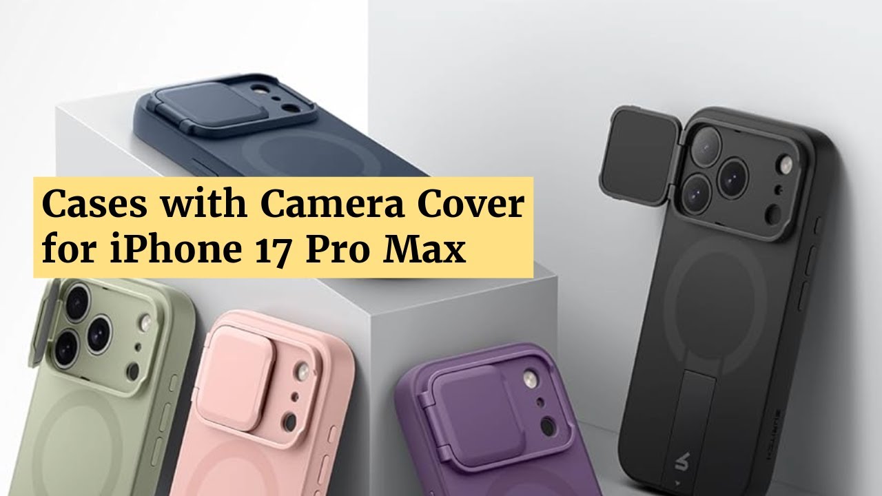Top Cases with Camera Cover for iPhone 17 Pro Max