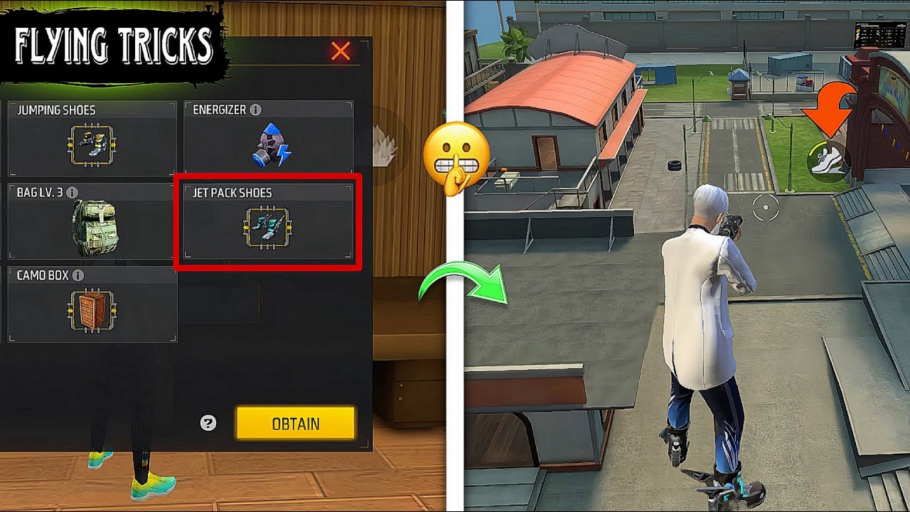 TOP 10 TRAINING GROUND FLYING TRICKS || FF NEW UPDATE TRICKS || FREE FIRE 2025