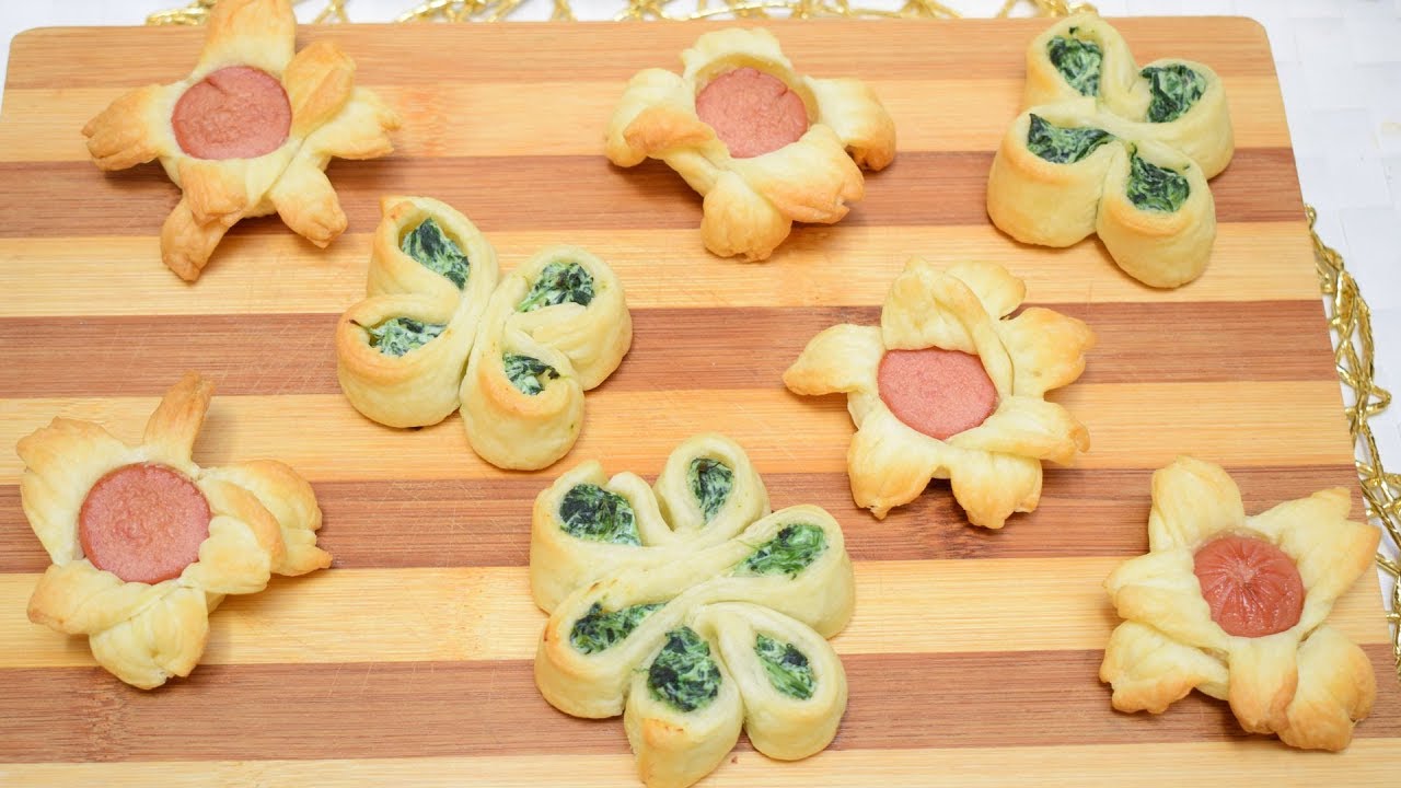 FIORI DI SFOGLIA FARCITI rustici facili e veloci