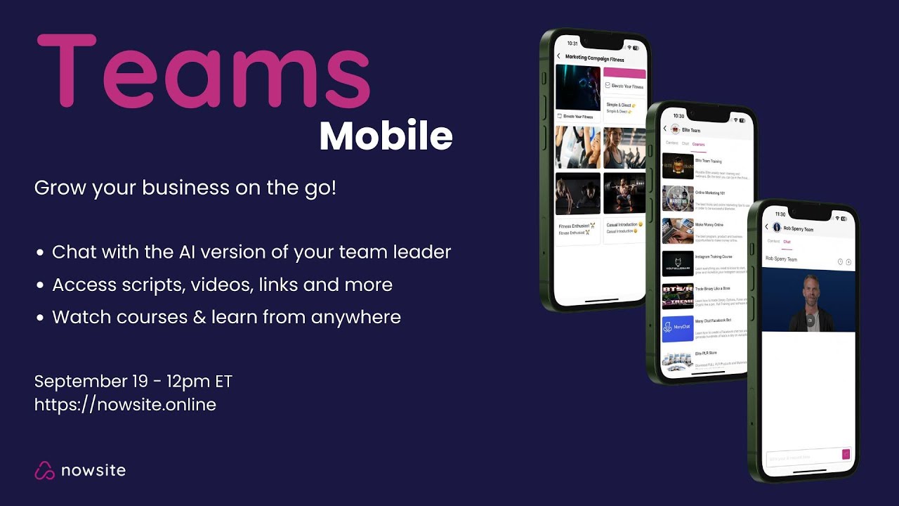 Nowsite Teams for Mobile 19.09.2024