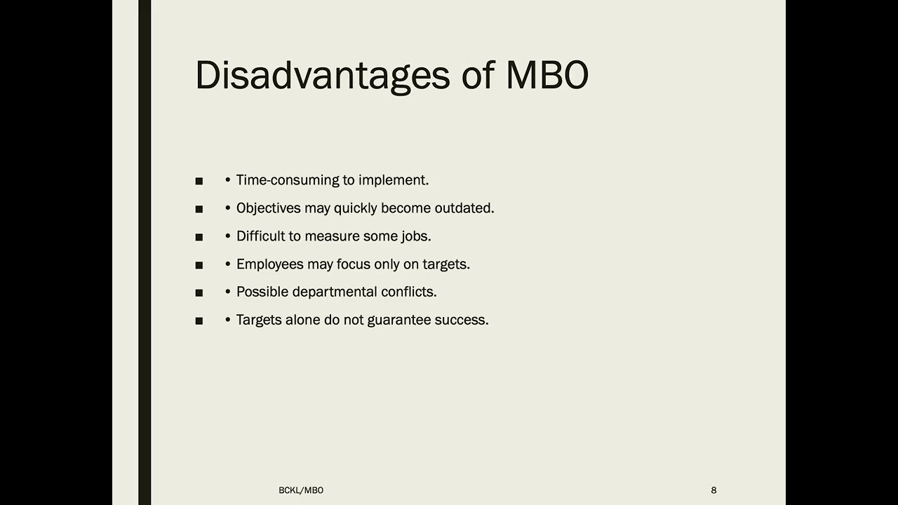 Management by Objectives (MBO) - Explained in 10 Minutes | A Level Business Studies