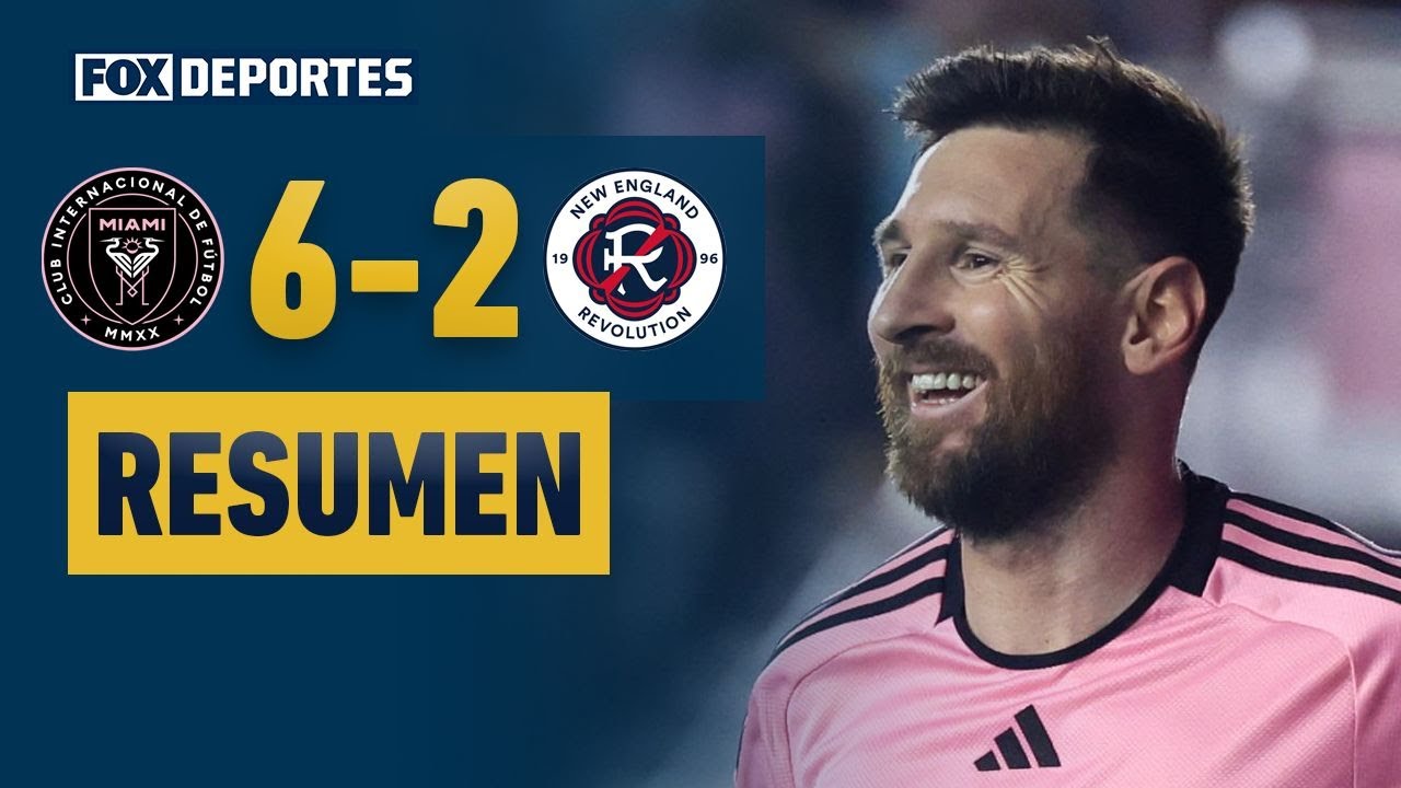 🤩👏 MESSI HACE HISTORIA CON INTER MIAMI | Inter Miami 6-2 New England Revolution | HIGHLIGHTS | MLS