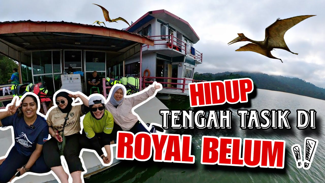 ROYAL BELUM HOUSEBOAT, tanda hadir tinggal di tengah tasik dan hutan