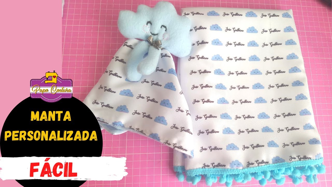 FAÇA E VENDA - Manta Personalizada Para Bebê
