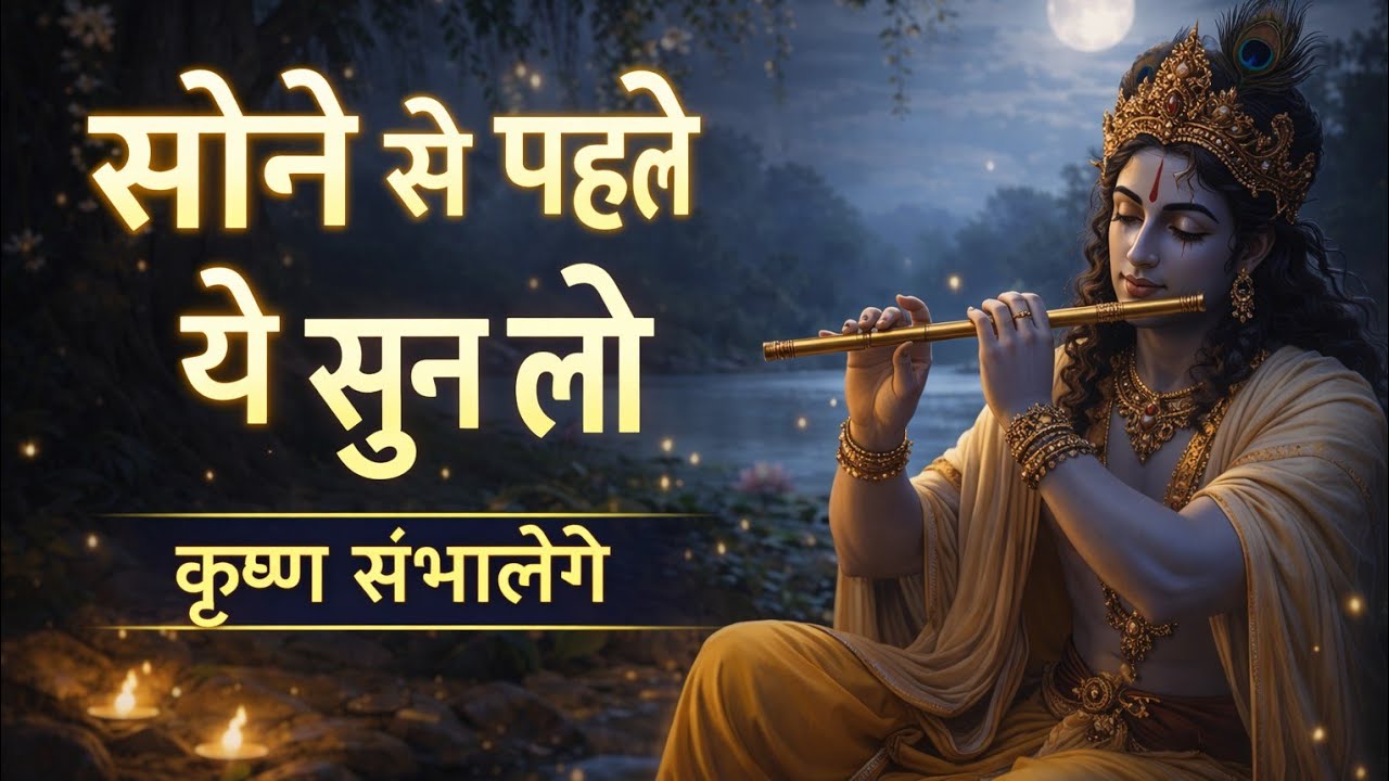 सोने से पहले ये सुन लो | श्रीकृष्ण आज तुम्हारी चिंता अपने हाथों में ले रहे हैं | krishna vani 