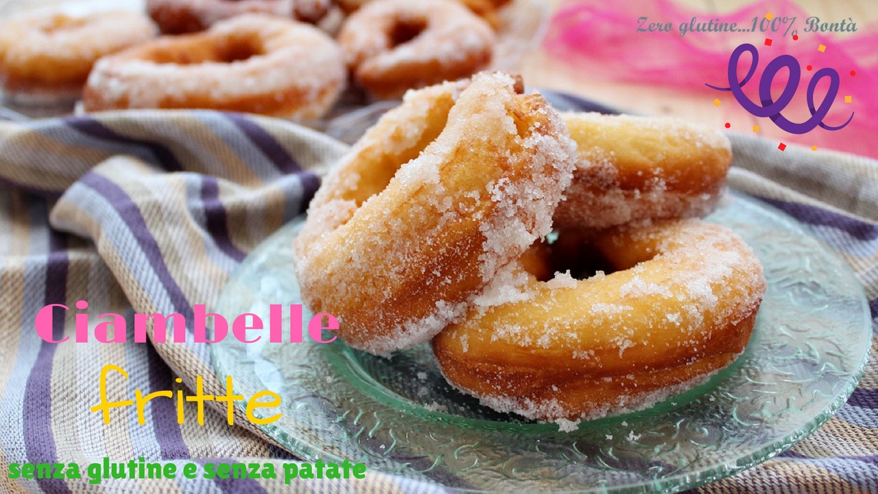 Ciambelle fritte senza glutine e senza patate