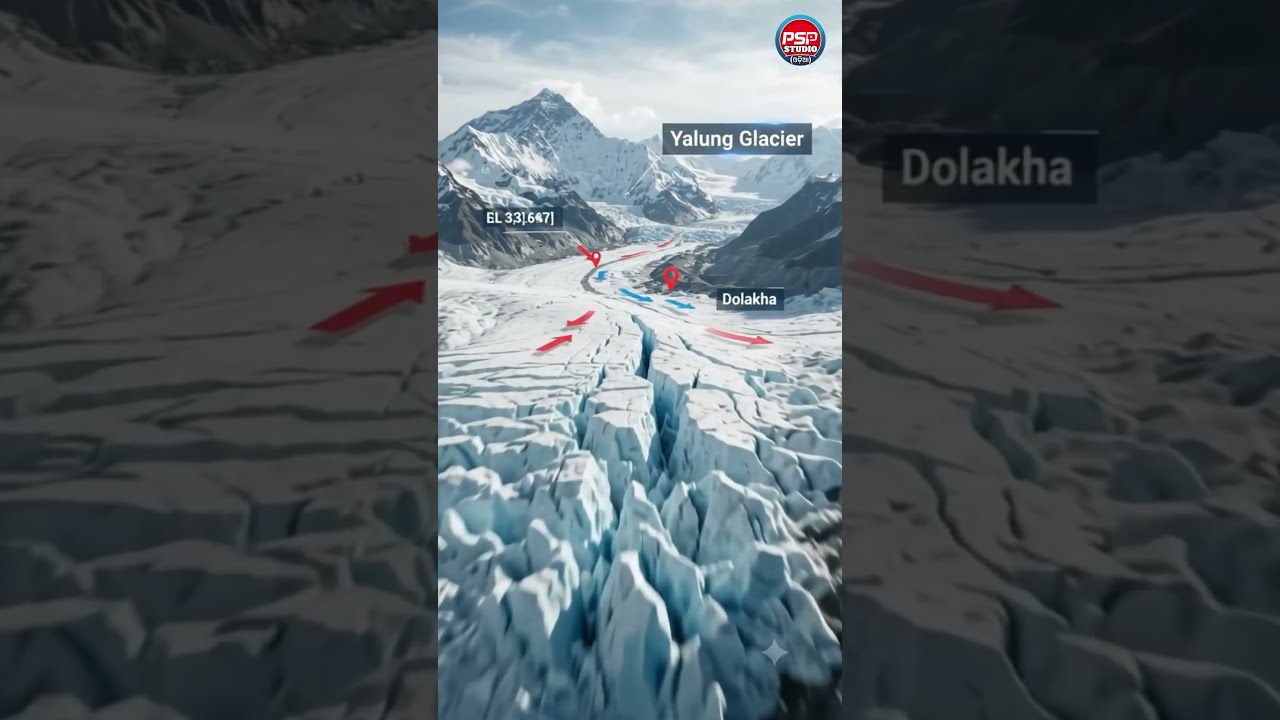 #nepal #flood #AI-Generated 3D Video | Glacier Break & Flood Explained | Educational 3D