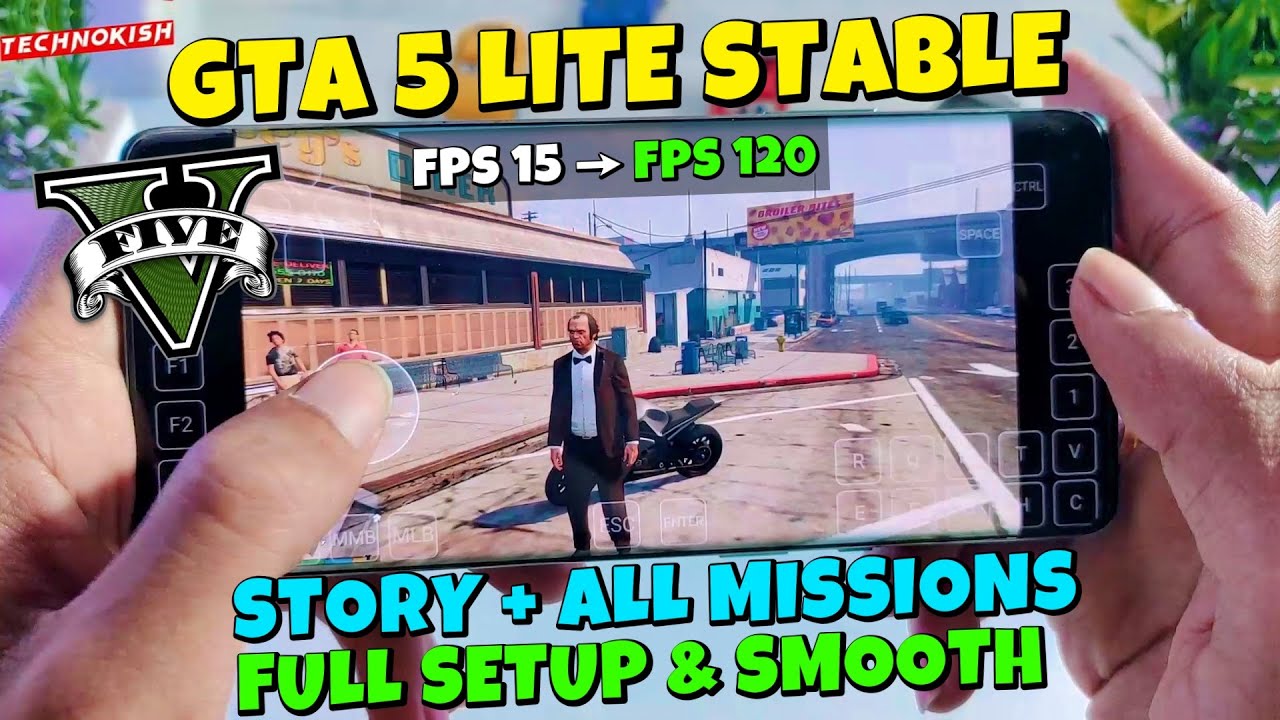 GTA 5 Lite Stable On Android  | Gamehub 5.3.5 Full Setup & Smooth Gameplay Tutorial !