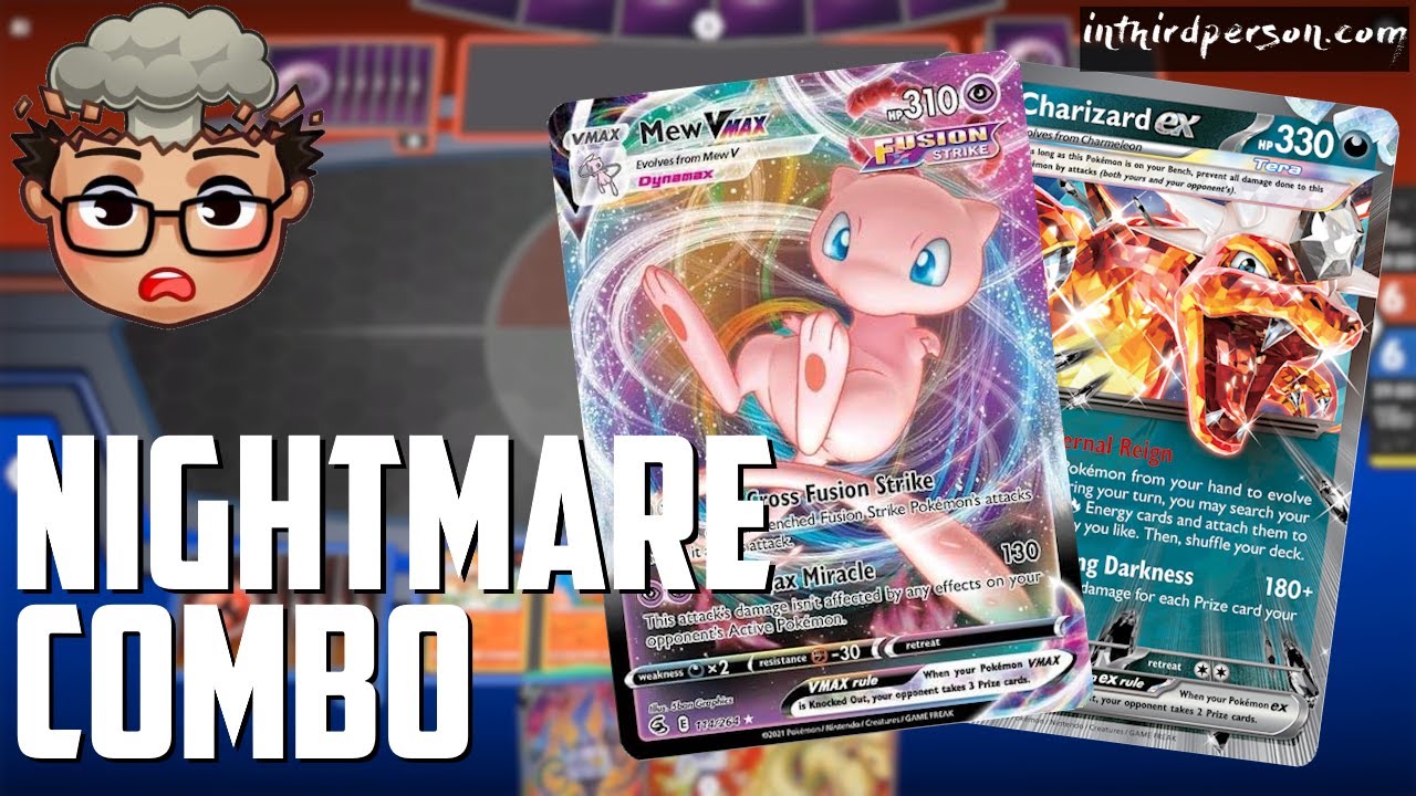 Tera Charizard ex with Mew VMAX is WILD! - (Pokemon TCG Deck List + Matches)