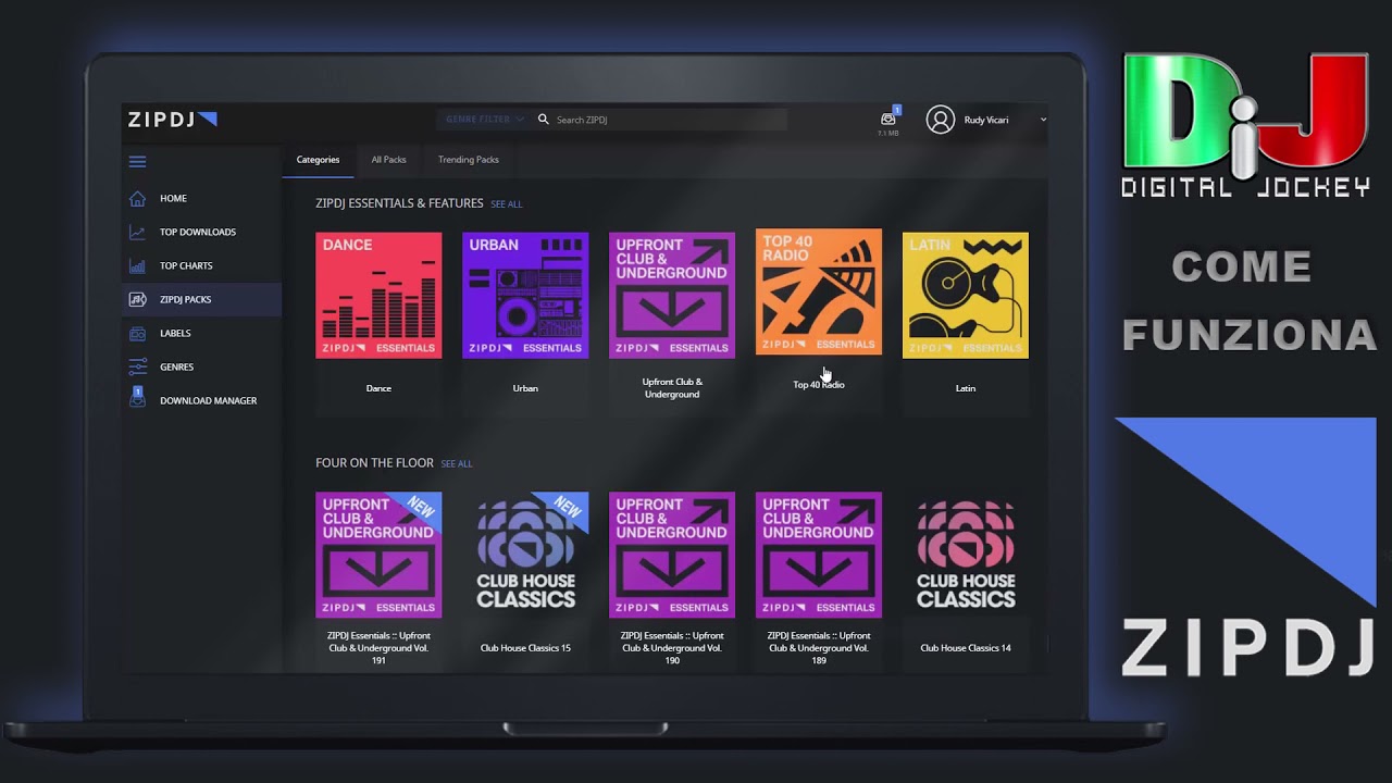 Guida all'utilizzo e panoramica su ZIPDJ