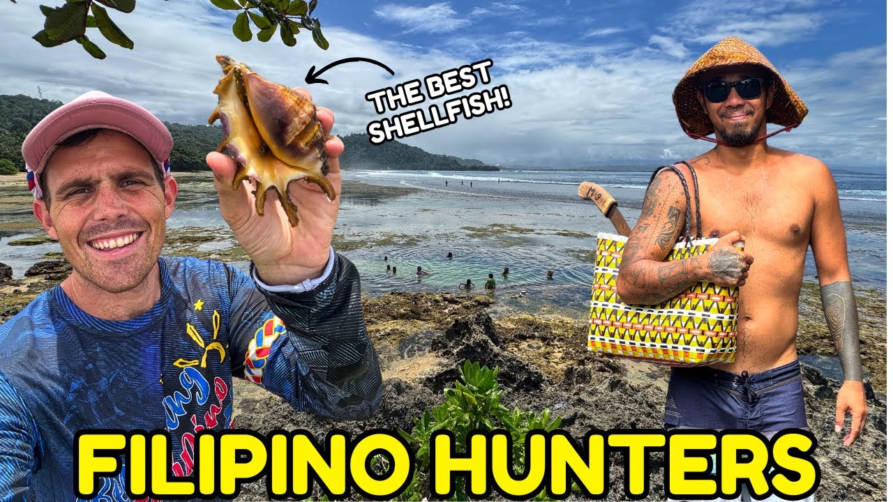 FILIPINO SHELLFISH HUNTERS - Bartering With Filipino Families (Beach Home Davao)