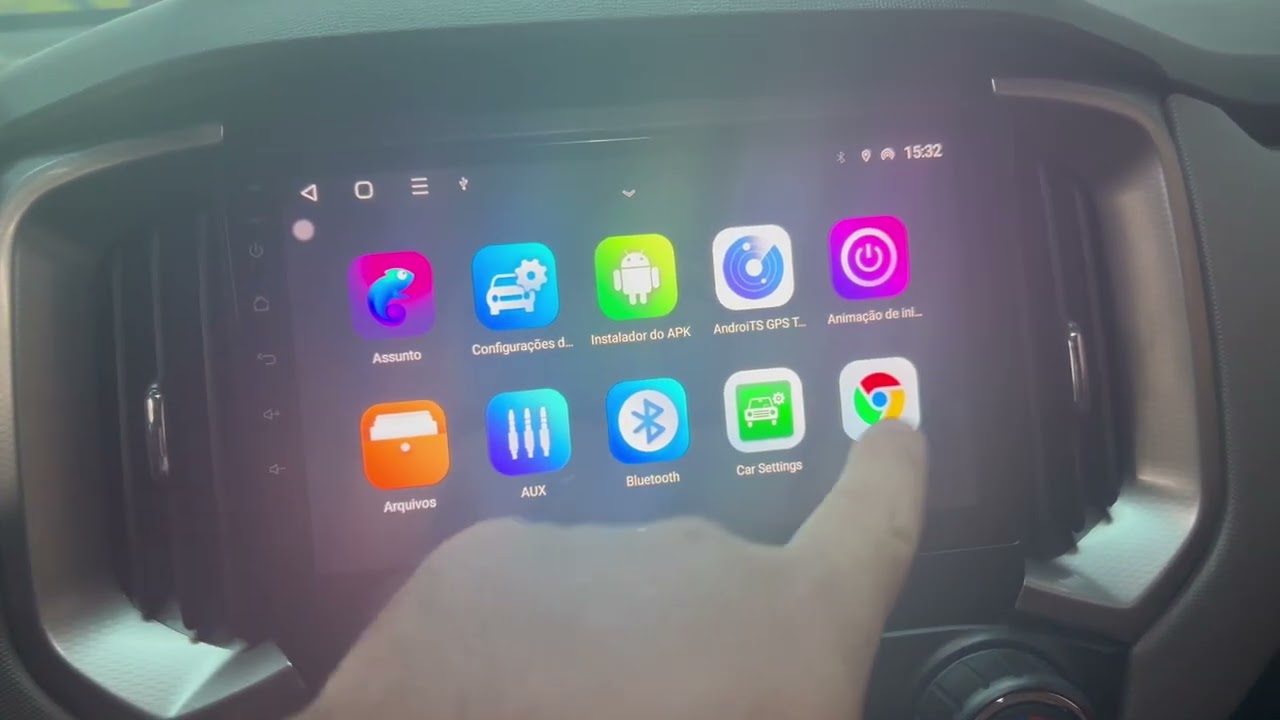 CENTRAL MULTIMIDIA  ANDROID PARA O GM CHEVROLET S10 OU TRAILBLAZER 2017-2021 COM CARPLAY E ANDROID