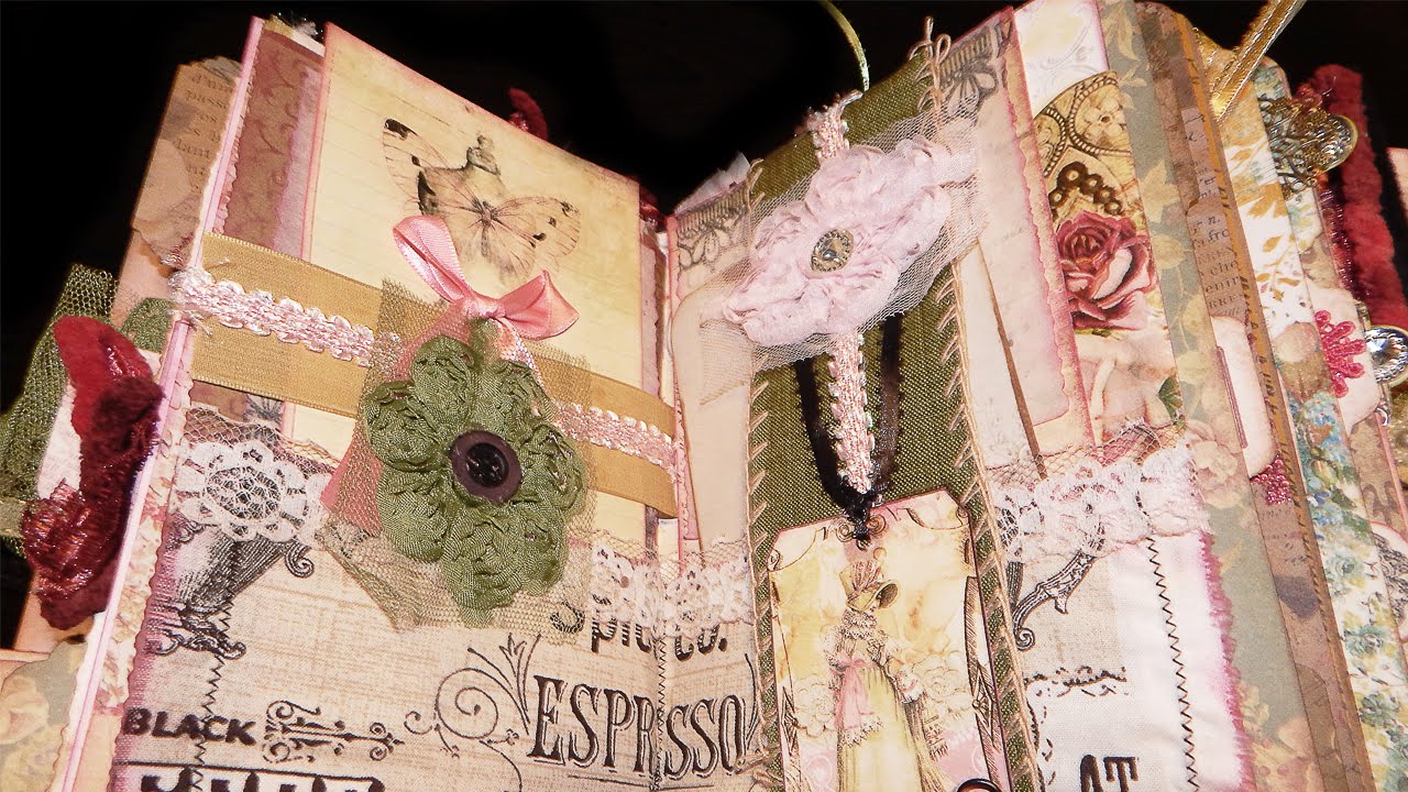 Journal Making Ideas - Jane Austen Themed - Mixed Media Journal/Altered Book - SOLD
