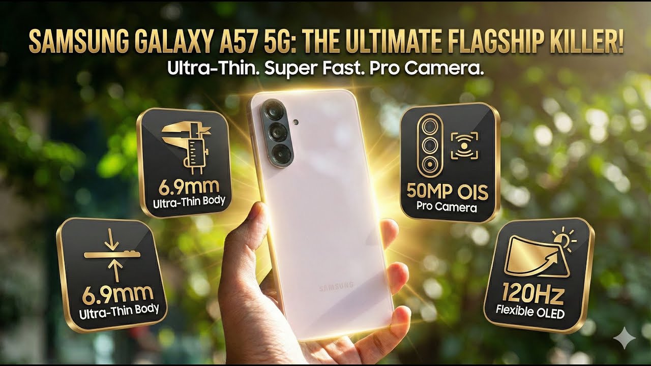 Samsung Galaxy A57 5G: 6.9mm Ultra-Thin Design & Flexible OLED - A Flagship Killer?