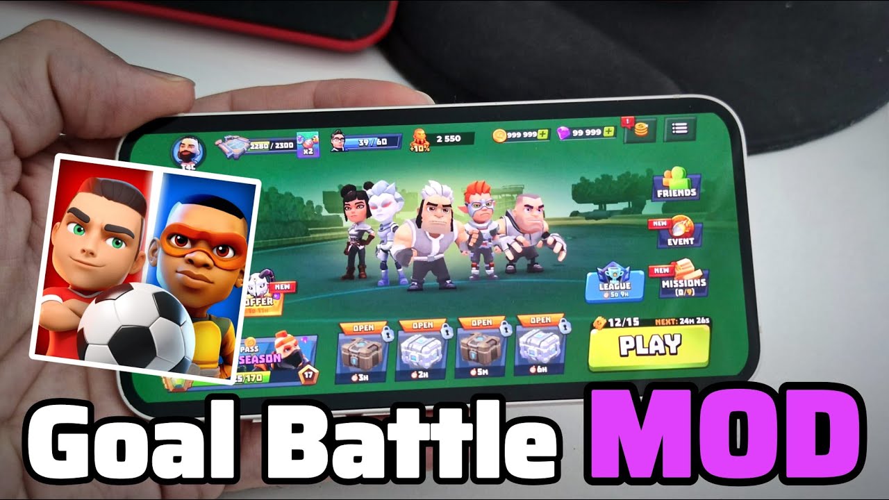 Goal Battle Hack/MOD Apk ✅ Get Unlimited Diamonds & Gold in Goal Battle!! (iOS/Android)