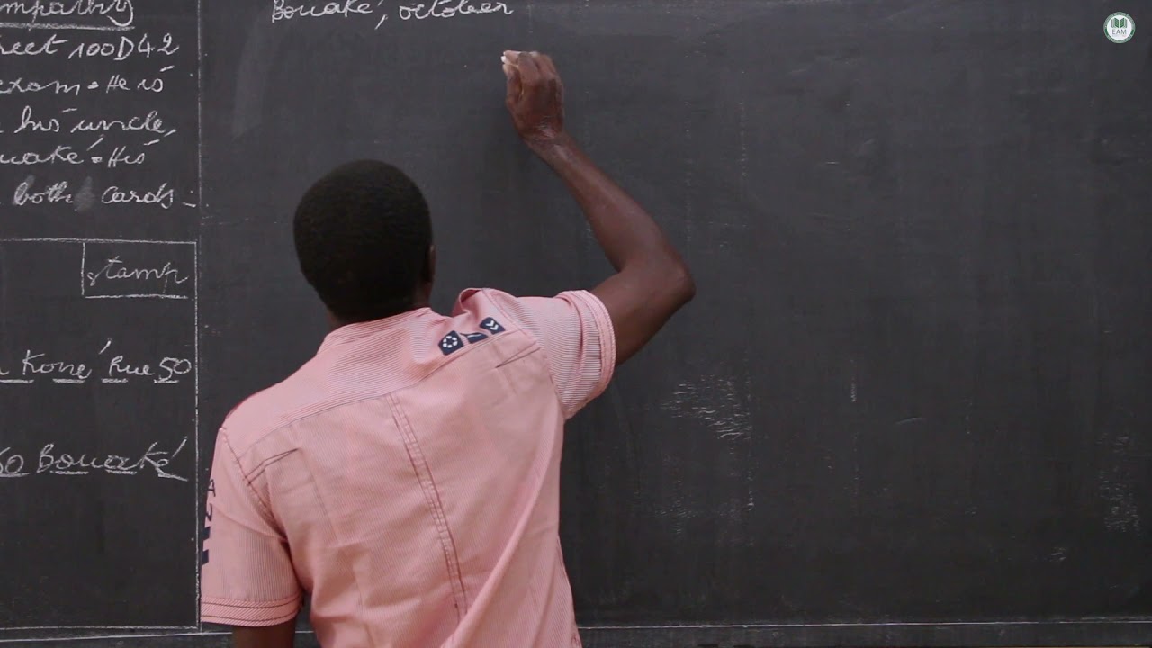 Exercice -Terminale L- Anglais: postcard writing /M.TRAORE
