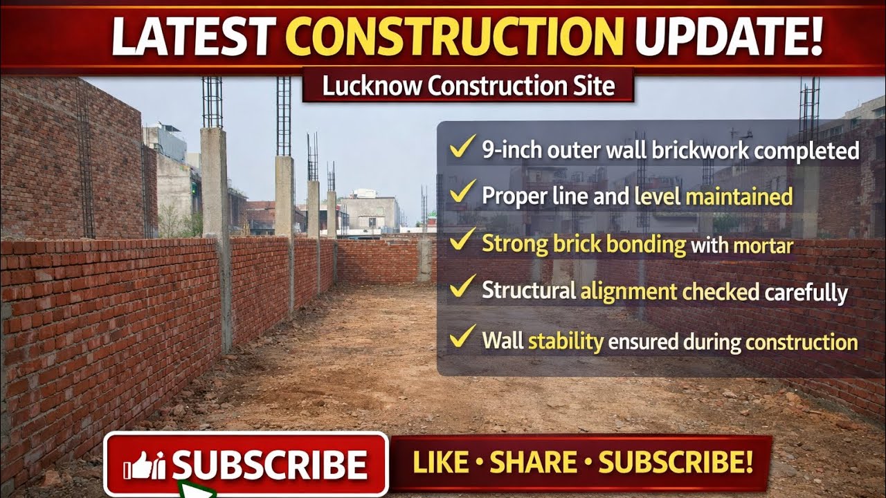 House Construction Update 🧱🏗️ | Outer Wall Work Completed
