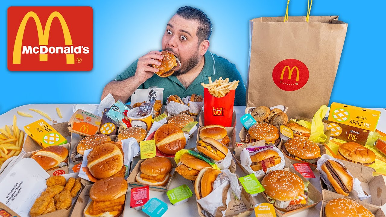 I ate the ENTIRE McDonald's Menu